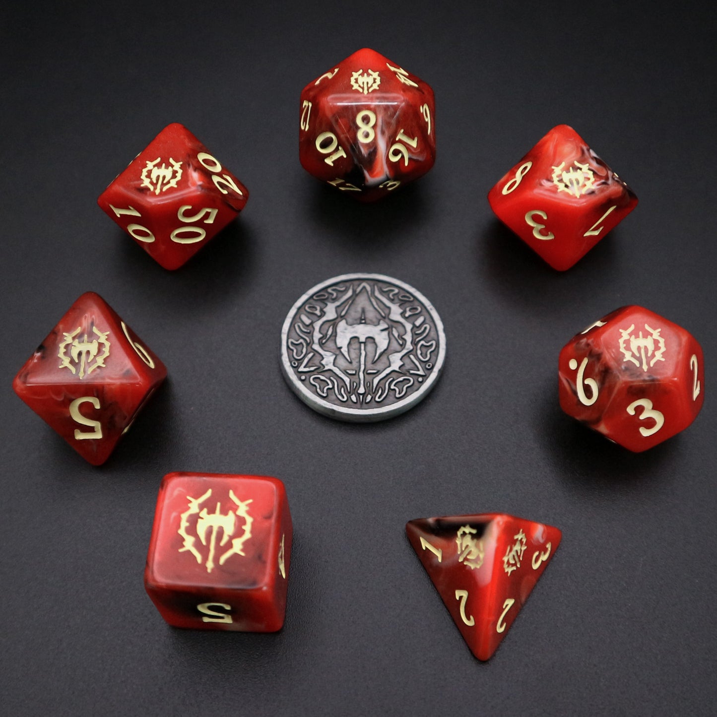 Barbarian Polyhedral Dice Set