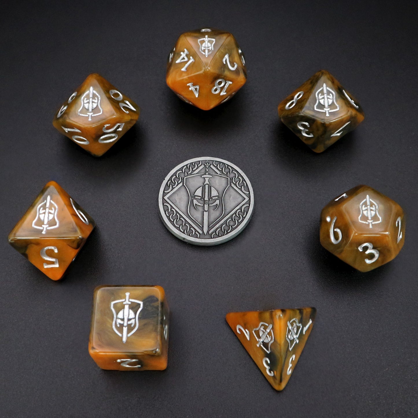 Fighter Polyhedral Dice Set