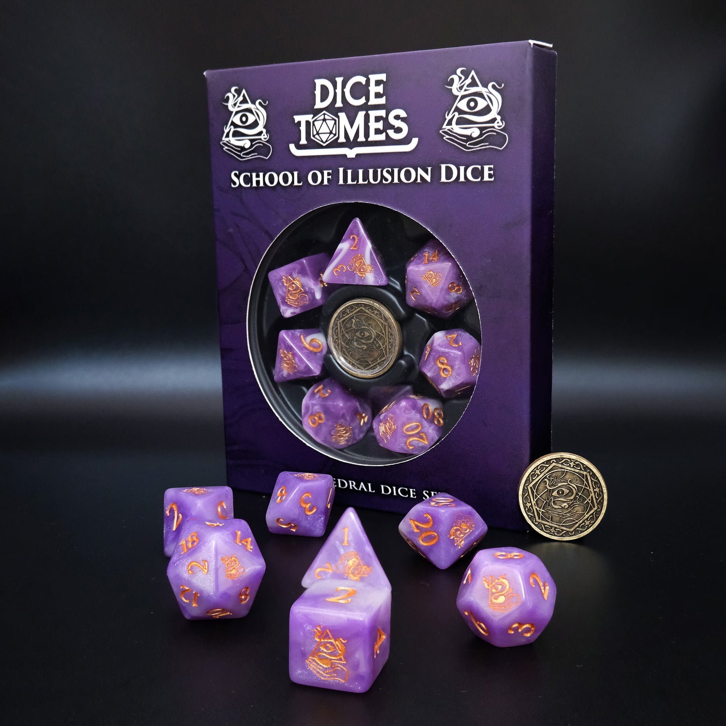 Illusion Polyhedral Dice Set